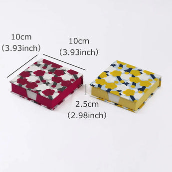 メモ帳｜梅柄｜手染め和紙 ブロックメモ帳 日本製｜幸せの文様シリーズ 文房具【 Fuwa Market オリジナル 】 Fuwa Market