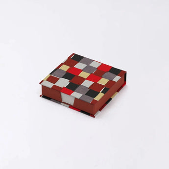 メモ帳｜市松柄｜手染め和紙 ブロックメモ帳 日本製｜幸せの文様シリーズ 文房具【 Fuwa Market オリジナル 】 Fuwa Market