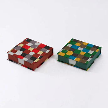 メモ帳｜市松柄｜手染め和紙 ブロックメモ帳 日本製｜幸せの文様シリーズ 文房具【 Fuwa Market オリジナル 】 Fuwa Market