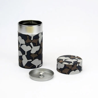 茶缶｜銀杏柄｜手染め和紙 茶筒 日本製｜幸せの文様シリーズ 【 Fuwa Market オリジナル 】 Fuwa Market