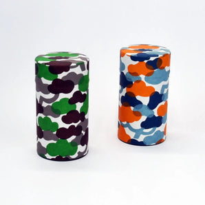 茶缶｜松柄｜手染め和紙 茶筒 日本製｜幸せの文様シリーズ 【 Fuwa Market オリジナル 】 Fuwa Market