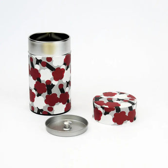 茶缶｜梅柄｜手染め和紙 茶筒 日本製｜幸せの文様シリーズ 【 Fuwa Market オリジナル 】 Fuwa Market