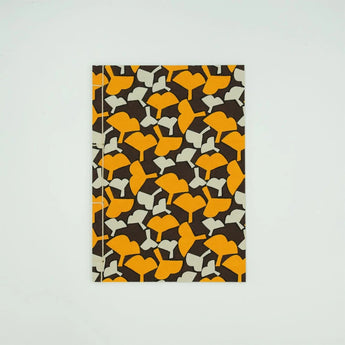 和綴じノート｜A5｜銀杏柄｜手染め和紙 ノート 文房具 日本製｜幸せの文様 【 Fuwa Market オリジナル 】 Fuwa Market