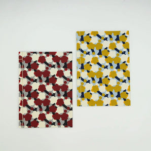 和綴じノート｜A5｜梅柄｜手染め和紙 ノート 文房具 日本製｜幸せの文様 【 Fuwa Market オリジナル 】 Fuwa Market