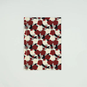 和綴じノート｜A5｜梅柄｜手染め和紙 ノート 文房具 日本製｜幸せの文様 【 Fuwa Market オリジナル 】 Fuwa Market