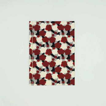 和綴じノート｜A5｜梅柄｜手染め和紙 ノート 文房具 日本製｜幸せの文様 【 Fuwa Market オリジナル 】 Fuwa Market