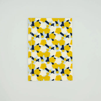 和綴じノート｜A5｜梅柄｜手染め和紙 ノート 文房具 日本製｜幸せの文様 【 Fuwa Market オリジナル 】 Fuwa Market