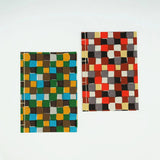 和綴じノート｜A5｜市松柄｜手染め和紙 ノート 文房具 日本製｜幸せの文様 【 Fuwa Market オリジナル 】 Fuwa Market