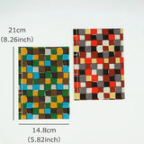 和綴じノート｜A5｜市松柄｜手染め和紙 ノート 文房具 日本製｜幸せの文様 【 Fuwa Market オリジナル 】 Fuwa Market