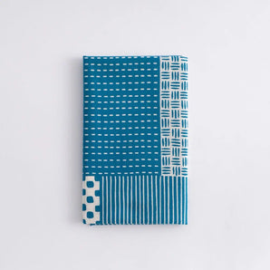 手ぬぐい｜綿100%｜コットン｜注染｜切り継ぎ小紋 青 かまわぬ かまわぬ