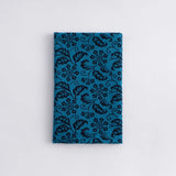 手ぬぐい｜綿100%｜コットン｜注染｜丁子唐草 青色｜ボタニカル柄｜かまわぬ かまわぬ