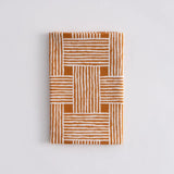 手ぬぐい｜綿100%｜コットン｜注染｜あじろ格子｜チェック オレンジ｜かまわぬ かまわぬ