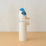 置物 青タカ 15cm / 赤タカ 12cm 2体セット | インテリア オブジェ | 笹野一刀彫 笹野一刀彫