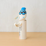 置物 青タカ 15cm / 赤タカ 12cm 2体セット | インテリア オブジェ | 笹野一刀彫 笹野一刀彫