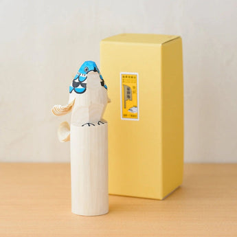 置物 青タカ 15cm / 赤タカ 12cm 2体セット | インテリア オブジェ | 笹野一刀彫 笹野一刀彫