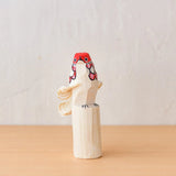 置物 青タカ 15cm / 赤タカ 12cm 2体セット | インテリア オブジェ | 笹野一刀彫 笹野一刀彫