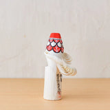 置物 青タカ 15cm / 赤タカ 12cm 2体セット | インテリア オブジェ | 笹野一刀彫 笹野一刀彫