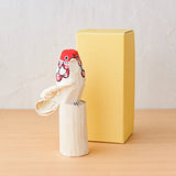 置物 青タカ 15cm / 赤タカ 12cm 2体セット | インテリア オブジェ | 笹野一刀彫 笹野一刀彫