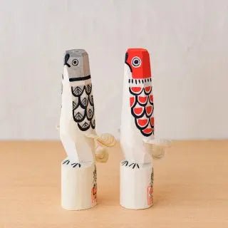 置物 古代ぽっぽ 赤 / 黒 2体セット | インテリア オブジェ | 笹野一刀彫 笹野一刀彫