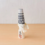 置物 古代ぽっぽ 赤 / 黒 2体セット | インテリア オブジェ | 笹野一刀彫 笹野一刀彫