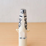 置物 古代ぽっぽ 赤 / 黒 2体セット | インテリア オブジェ | 笹野一刀彫 笹野一刀彫