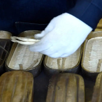 天然竹皮の草履 Lサイズ 青 / 緑｜irozori｜軽部草履 軽部草履