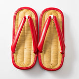 天然竹皮の草履 Lサイズ 赤 / 黒｜K Bros.｜軽部草履 軽部草履