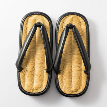 天然竹皮の草履 Lサイズ 赤 / 黒｜K Bros.｜軽部草履 軽部草履