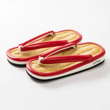 天然竹皮の草履 Lサイズ 赤 / 黒｜K Bros.｜軽部草履 軽部草履