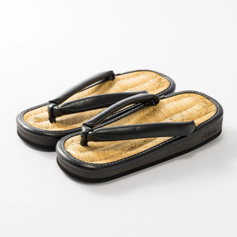 天然竹皮の草履 Lサイズ 赤 / 黒｜K Bros.｜軽部草履 軽部草履