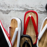 天然竹皮の草履 Lサイズ 赤 / 黒｜K Bros.｜軽部草履 軽部草履