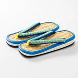 天然竹皮の草履 Lサイズ 青 / 緑｜irozori｜軽部草履 軽部草履