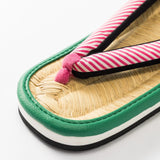 天然竹皮の草履 Lサイズ 青 / 緑｜irozori｜軽部草履 軽部草履