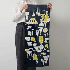 ガラス ピンク・ネイビー｜Aobato｜手ぬぐい Aobato