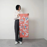 ガラス ピンク・ネイビー｜Aobato｜手ぬぐい Aobato