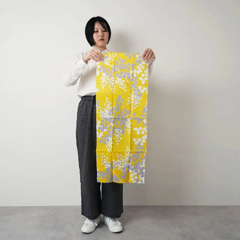 ニセアカシア ブルー・イエロー｜Aobato｜手ぬぐい Aobato