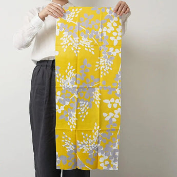 ニセアカシア ブルー・イエロー｜Aobato｜手ぬぐい Aobato