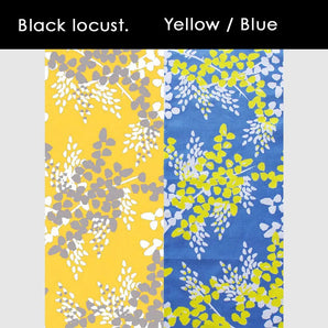 ニセアカシア ブルー・イエロー｜Aobato｜手ぬぐい Aobato