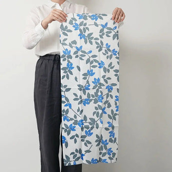 あおばと ハスカップ グリーン・グレー｜Aobato｜手ぬぐい Aobato