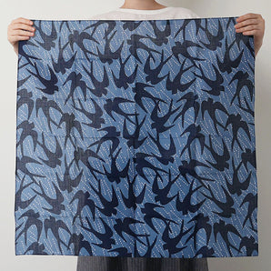 【風呂敷】ふわり綿風呂敷 中 ツバメ かまわぬ