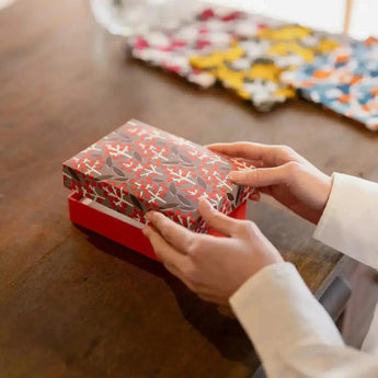 貼り箱ケース｜松柄｜手染め和紙 筆箱 日本製｜幸せの文様シリーズ 小物入れ【 Fuwa Market オリジナル 】 Fuwa Market