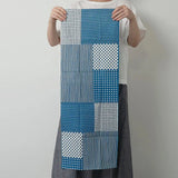 手ぬぐい｜綿100%｜コットン｜注染｜切り継ぎ小紋 青 かまわぬ かまわぬ