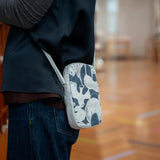 和紙 スマホポシェット | mina perhonen | life puzzle グレー | 軽量 クロスボディバッグ | SIWA SIWA