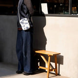 和紙 スマホポシェット | mina perhonen | life puzzle グレー | 軽量 クロスボディバッグ | SIWA SIWA