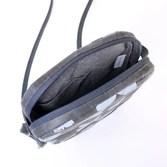 和紙 スマホポーチ | mina perhonen | memoria ブラック | 軽量 クロスボディバッグ | SIWA SIWA