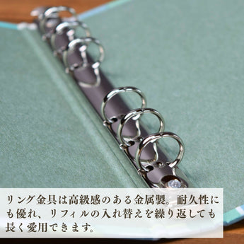 耐久性のある金属製のリング