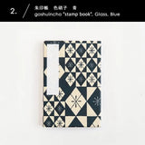 御朱印帳 | 色硝子柄 赤 / 青 | 千代紙 集印帳 | 榛原(はいばら) 榛原