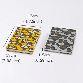 御朱印帖｜大判サイズ (B6) ｜銀杏柄｜手染め和紙 朱印帖 蛇腹式 日本製｜京都職人仕上げ 【 Fuwa Market オリジナル 】 Fuwa Market