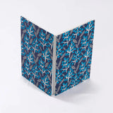 御朱印帖｜大判サイズ (B6) ｜南天柄｜手染め和紙 朱印帖 蛇腹式 日本製｜京都職人仕上げ 【 Fuwa Market オリジナル 】 Fuwa Market