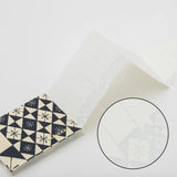 蛇腹メモ帳 | 色硝子柄 赤 / 青 | 和紙 メモ用紙 | 榛原(はいばら) 榛原